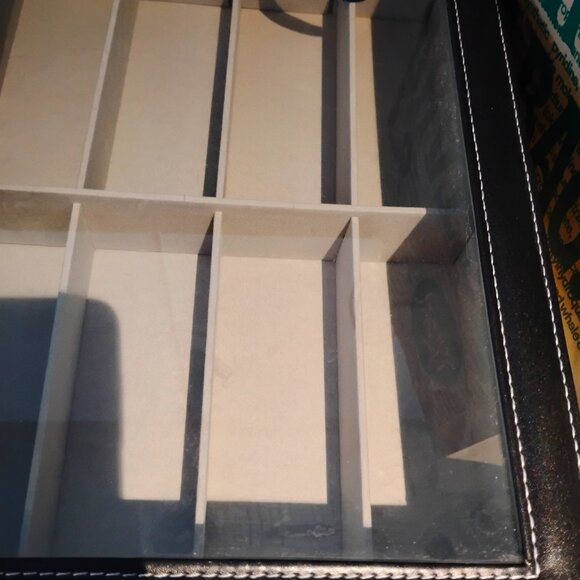 Vegan Leather Black Jewelry Organizer - Picture 2 of 6